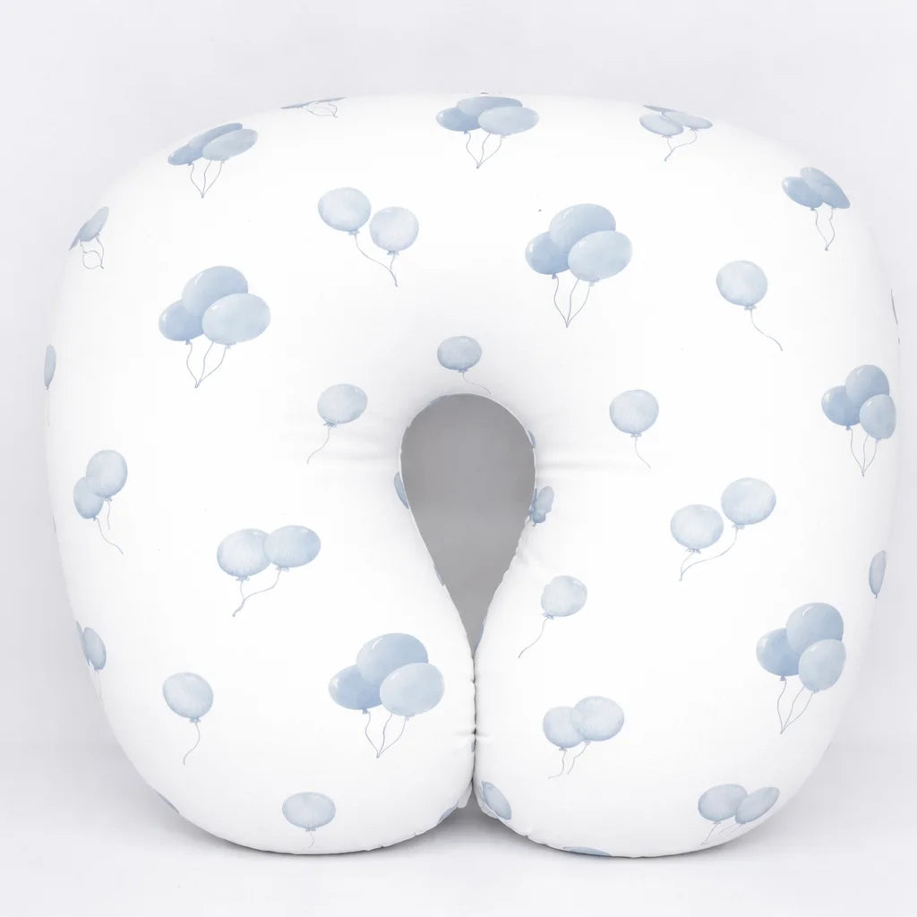 Cojín de Lactancia Sleepnx — Diseño Globos Rosa y Azul